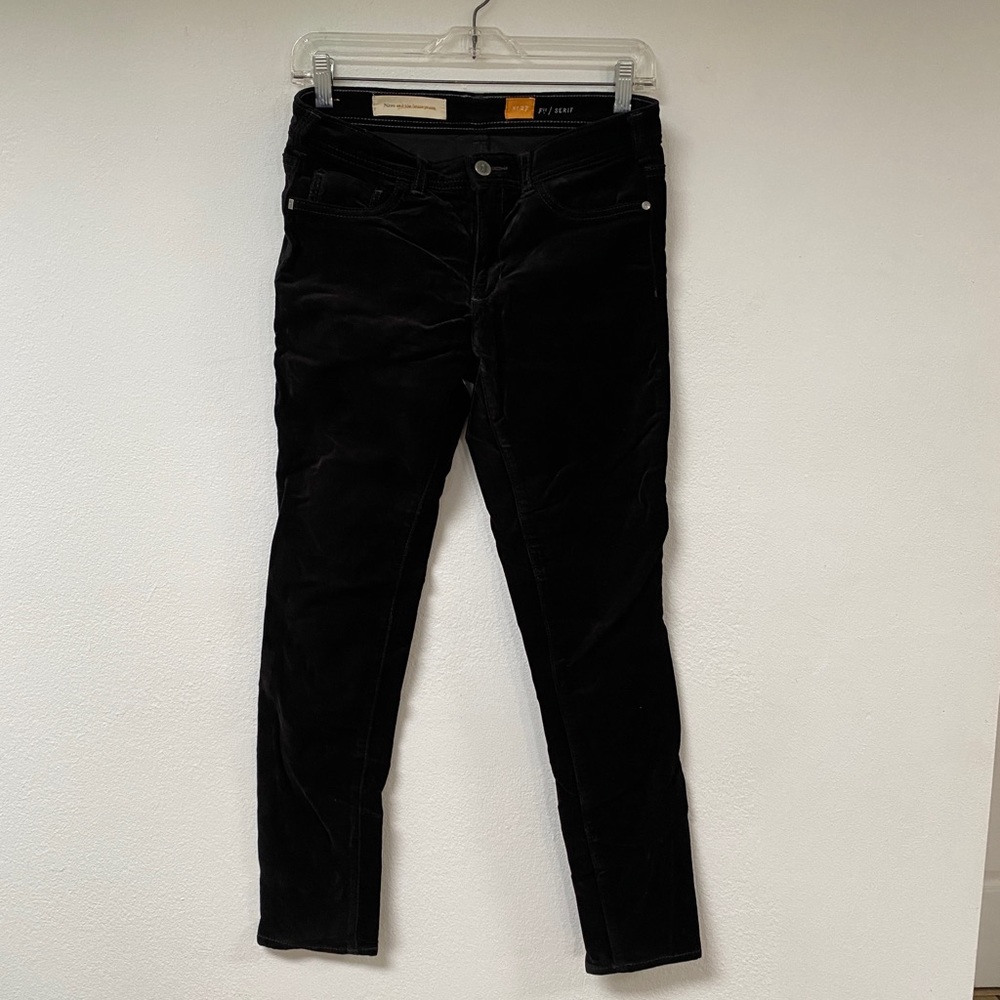 Black Velvet Pilcro and the Letterpress Pants